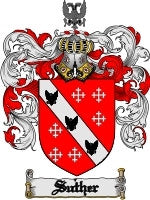 Suther coat of arms family crest download