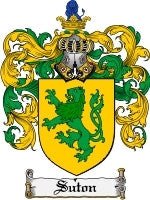 Suton coat of arms family crest download