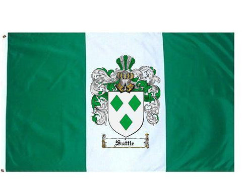 Suttle family crest coat of arms flag