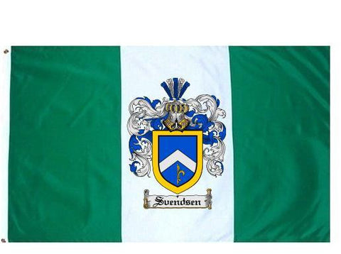 Svendsen family crest coat of arms flag