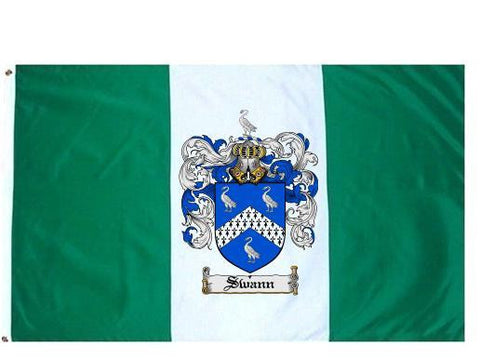 Swann family crest coat of arms flag