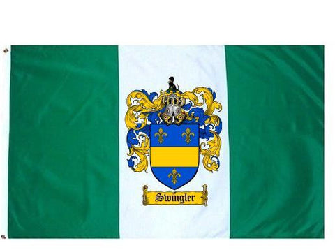 Swingler family crest coat of arms flag