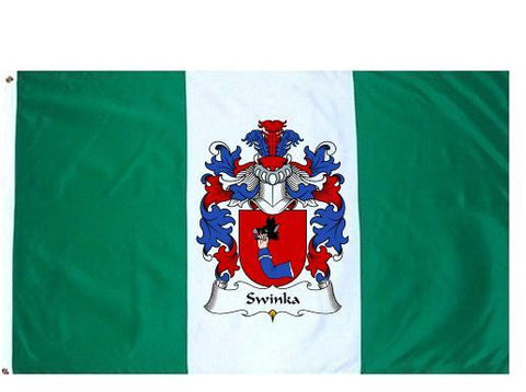 Swinka family crest coat of arms flag