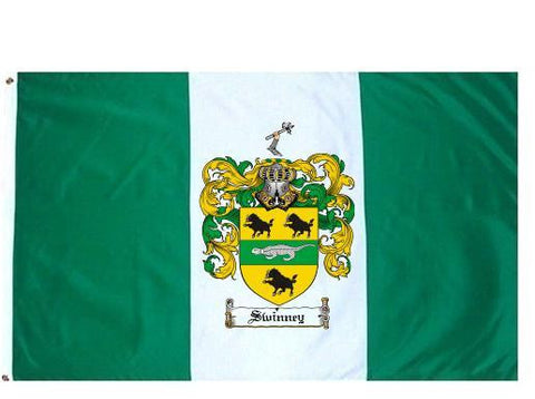 Swinney family crest coat of arms flag