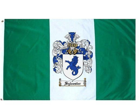 Sylvester family crest coat of arms flag