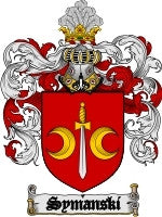 Symanski coat of arms family crest download