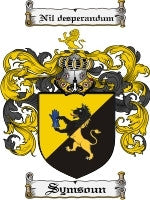 Symsoun coat of arms family crest download
