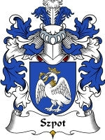 Szpot coat of arms family crest download