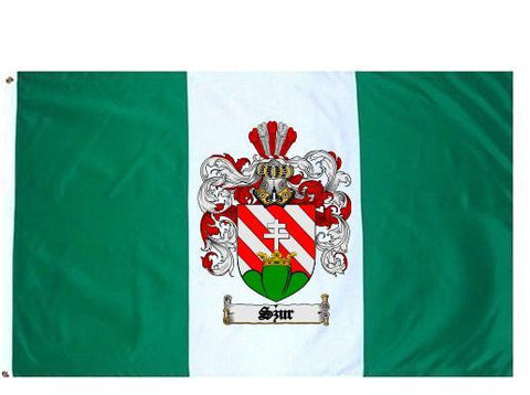 Szur family crest coat of arms flag