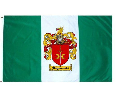 Szymanski family crest coat of arms flag