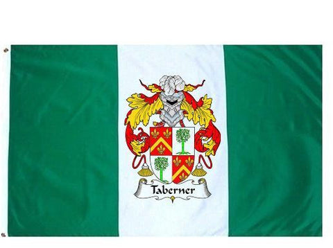 Taberner family crest coat of arms flag