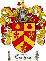 Tacheau coat of arms family crest download