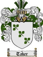 Taker coat of arms family crest download