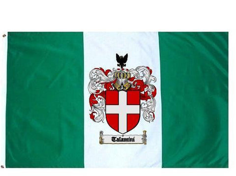 Talamini family crest coat of arms flag
