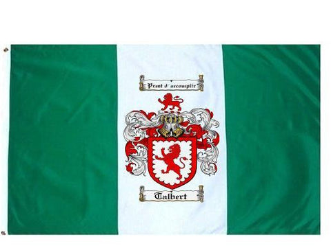 Talbert family crest coat of arms flag