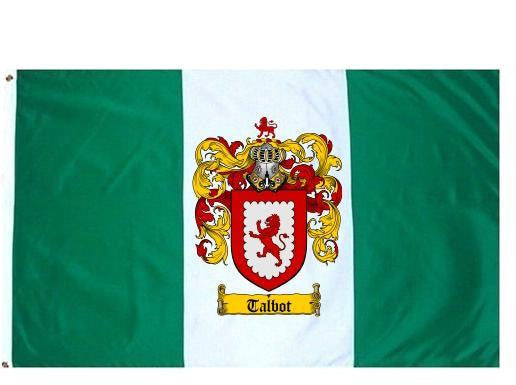 Talbot Etymology Talbot Coat of Arms Flag / Family Crest Flag – Family Crests / Coat of ...