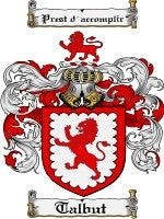 Talbut coat of arms family crest download