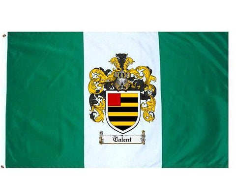 Talent family crest coat of arms flag