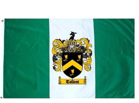 Tallent family crest coat of arms flag