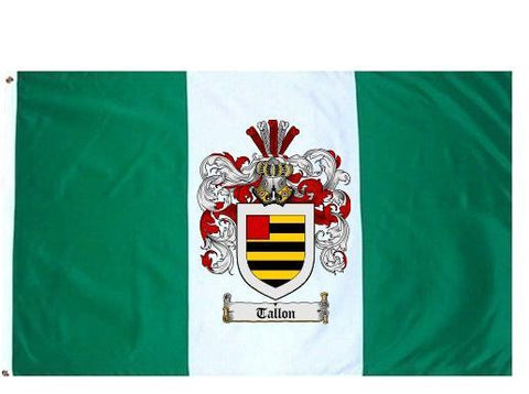 Tallon family crest coat of arms flag