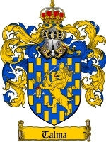 Talma coat of arms family crest download