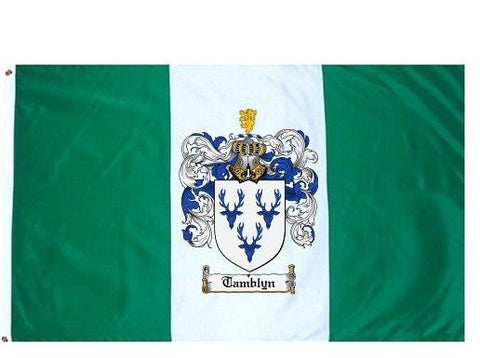 Tamblyn family crest coat of arms flag