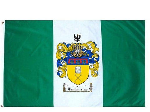 Tamburrino family crest coat of arms flag
