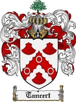 Tancert coat of arms family crest download
