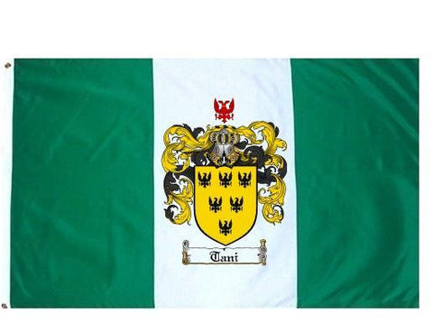 Tani family crest coat of arms flag