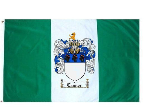 Tannor family crest coat of arms flag