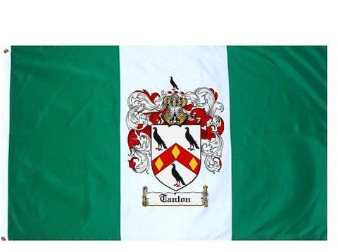 Tanton family crest coat of arms flag