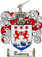 Tasney coat of arms family crest download