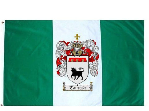 Taurosa family crest coat of arms flag