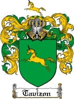 Tavison coat of arms family crest download