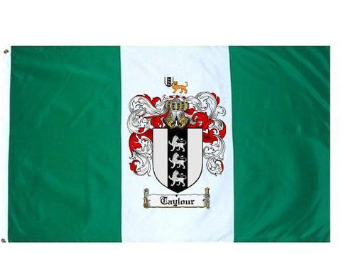 Taylour family crest coat of arms flag