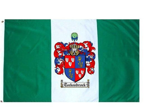 Teckenbrock family crest coat of arms flag