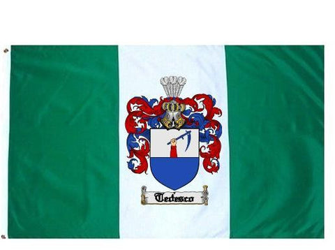 Tedesco family crest coat of arms flag