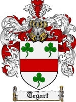 Tegart coat of arms family crest download