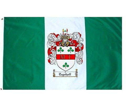 Tegethoff family crest coat of arms flag