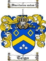 Teign coat of arms family crest download