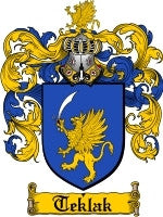 Teklak coat of arms family crest download