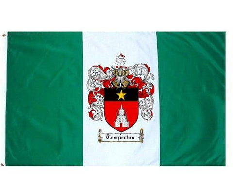 Temperton family crest coat of arms flag