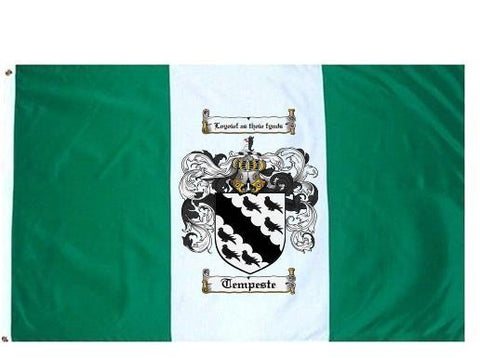 Tempeste family crest coat of arms flag