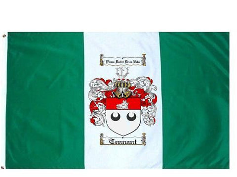 Tennant family crest coat of arms flag