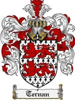 Ternan coat of arms family crest download