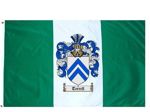 Terrell family crest coat of arms flag