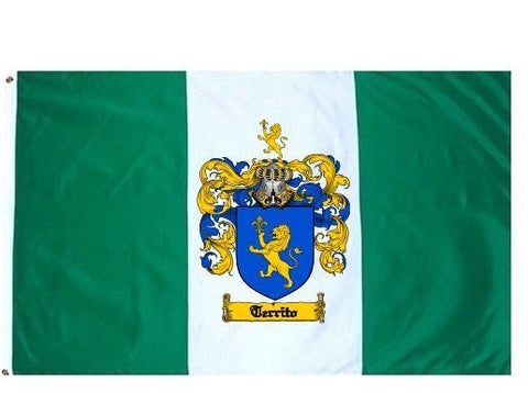 Territo family crest coat of arms flag