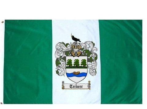 Terveer family crest coat of arms flag