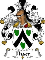 Thaer coat of arms family crest download