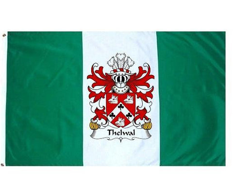Thelwal family crest coat of arms flag